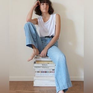 NWT Supersoft wide leg jean